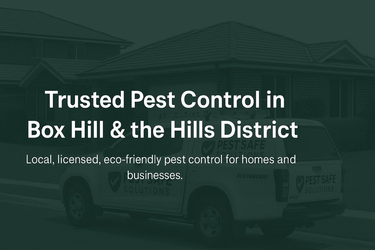 Pest Safe Solutions vehicle parked outside a residential property